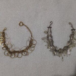 Collection of luxury unique-design white gold & gold-filled bracelets